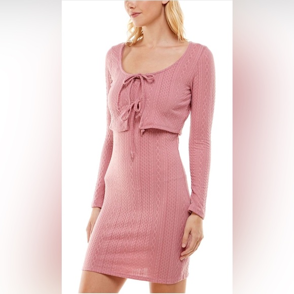 Women’s Pink Stretch Sleeveless Jewel Neck Above The Knee Sheath Dress - Picture 1 of 4